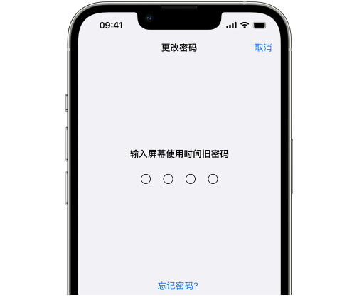 嘉兴iPhone屏幕维修分享iPhone屏幕使用时间密码忘记了怎么办 