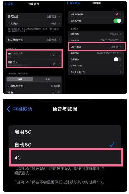 嘉兴苹果手机维修分享iPhone14如何切换4G/5G? iPhone14 5G网络切换方法 