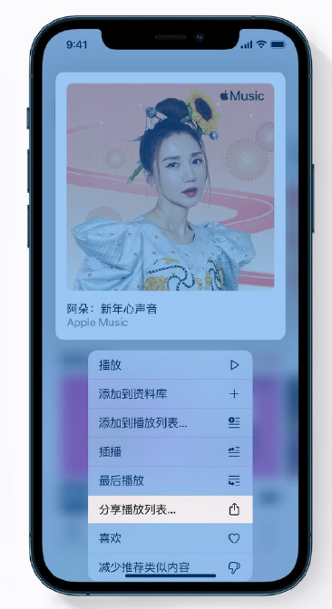 嘉兴苹果手机维修分享Apple Music 新增新年歌单，快来分享给好友 